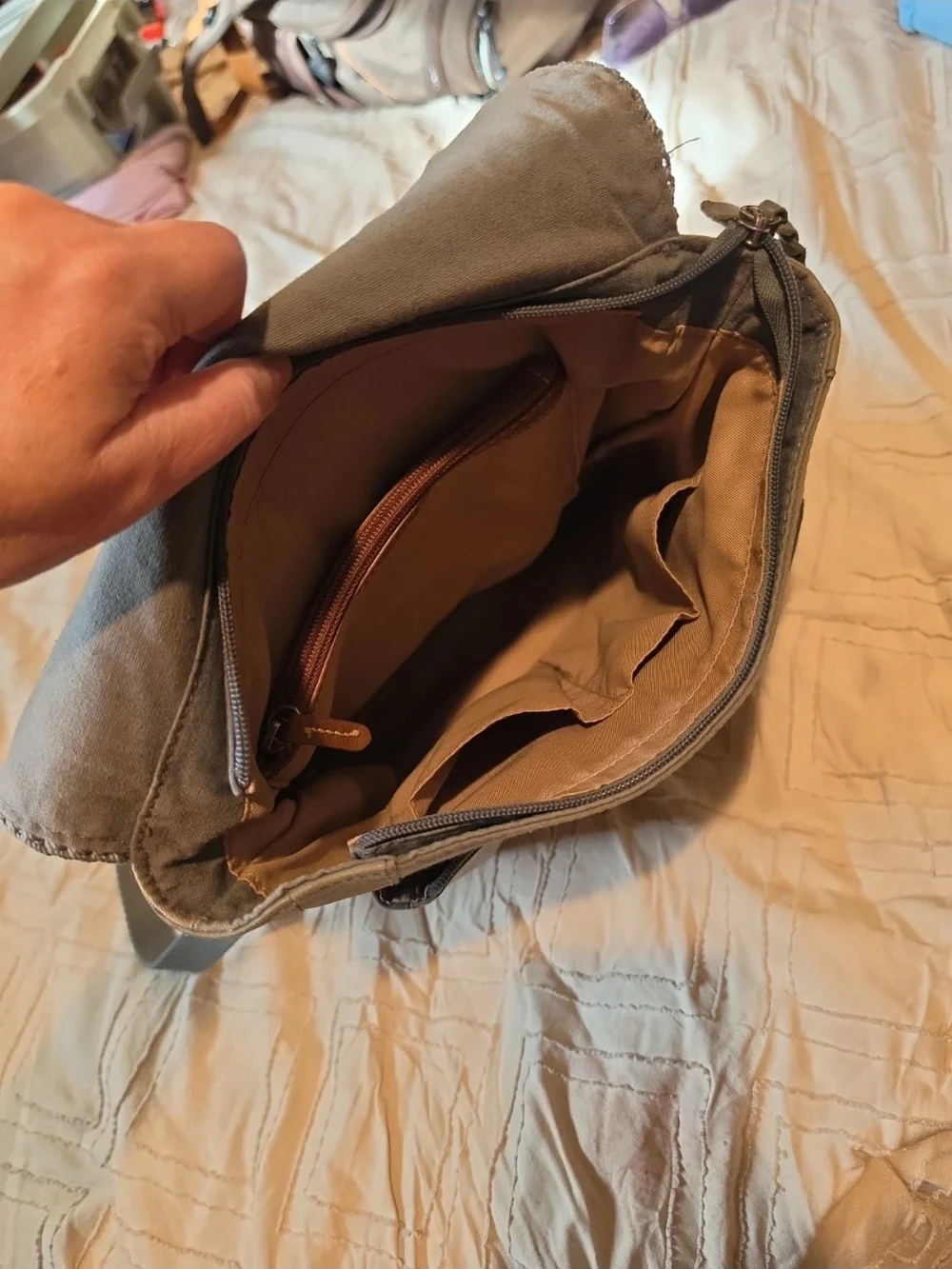 The Sak Ventura Blue/gray Women's Convertible Leather Backpack